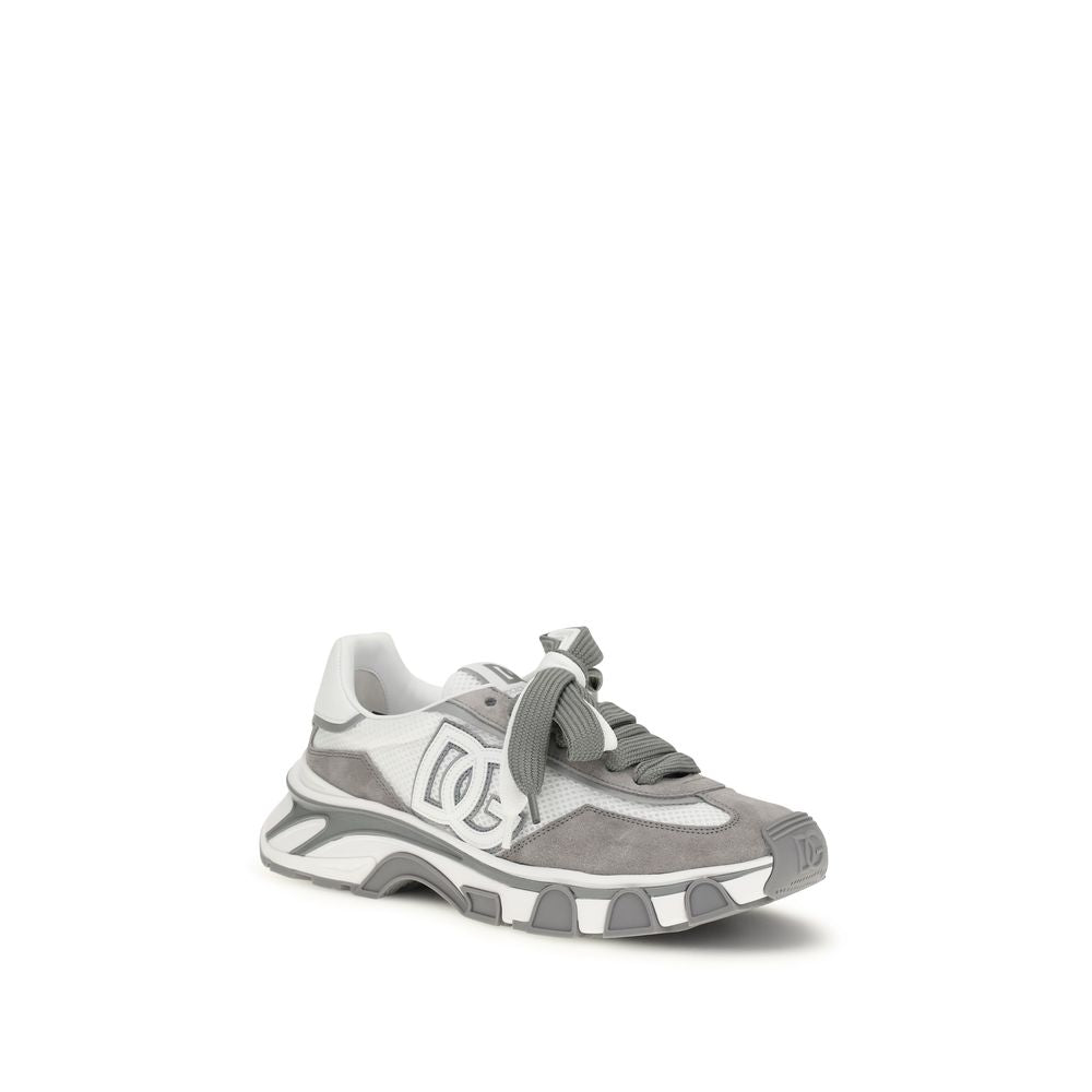 Gray Calf Leather Bos Taurus Athletic Sneakers