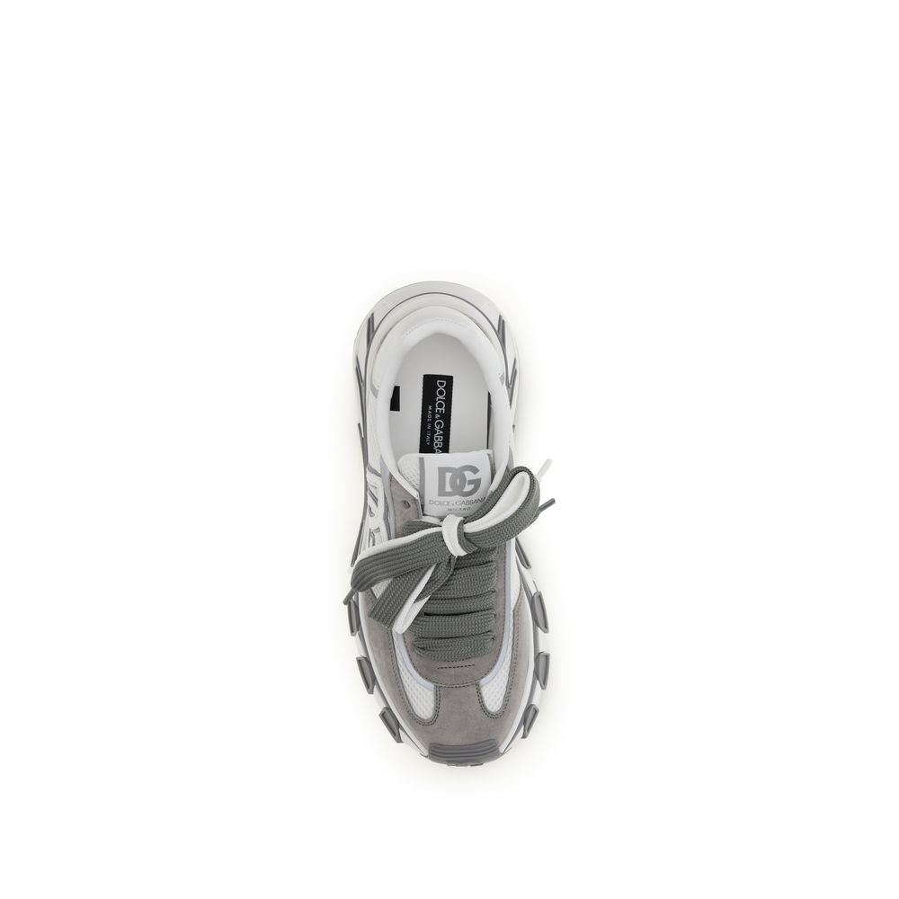 Gray Calf Leather Bos Taurus Athletic Sneakers