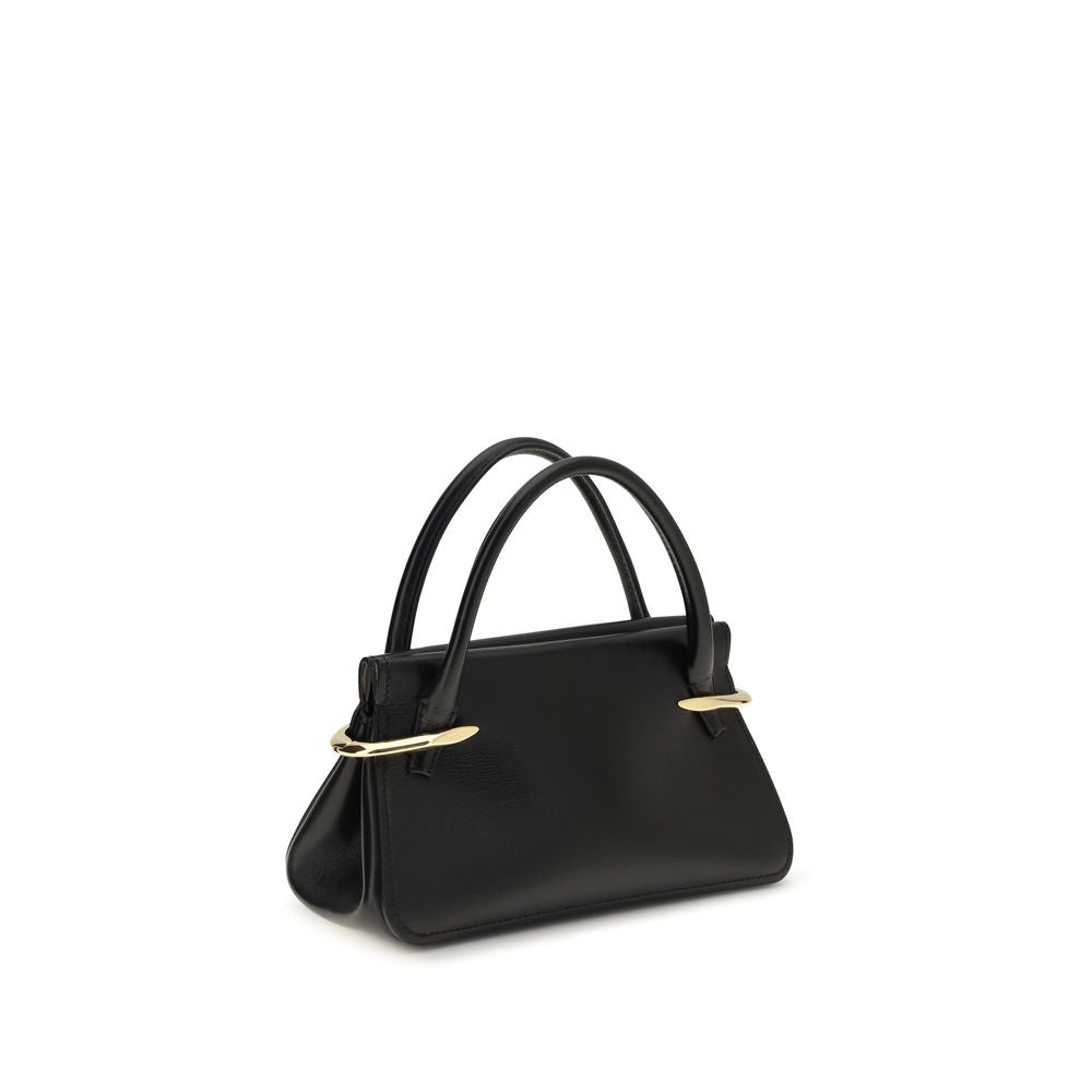 Black Calf Leather Bos Taurus Handbag
