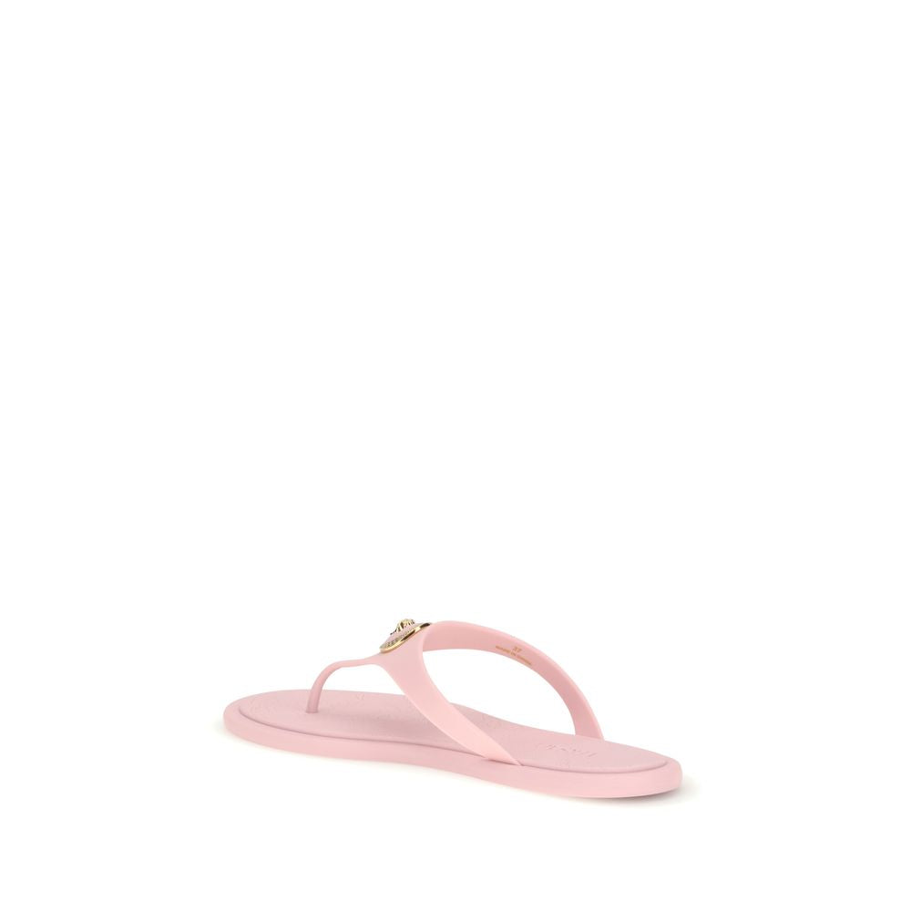 Multicolor Rubber Flip-Flop Sandals