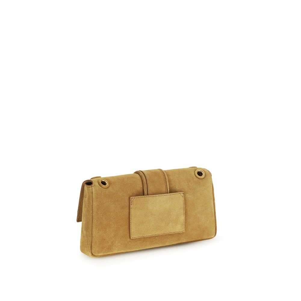 Beige Calf Leather Bos Taurus Shoulder Bag - styloora.cz