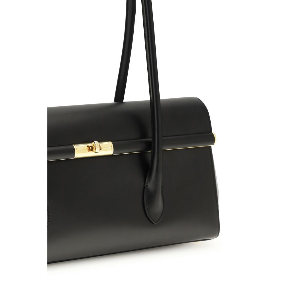 Black Calf Leather Bos Taurus Shoulder Bag