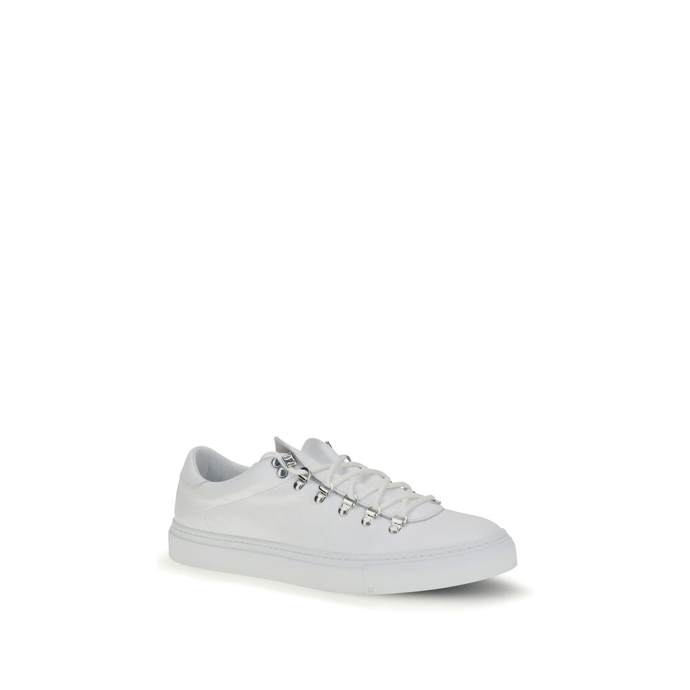 White Calf Leather Bos Taurus Athletic Sneakers