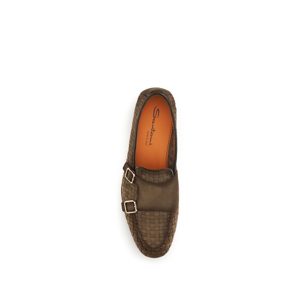 Brown Calf Leather Bos Taurus Slip-On Loafers