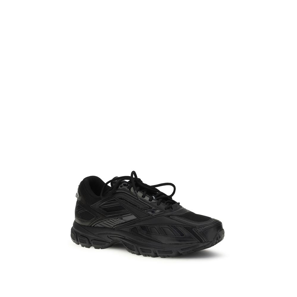 Black Polyethylene Athletic Sneakers