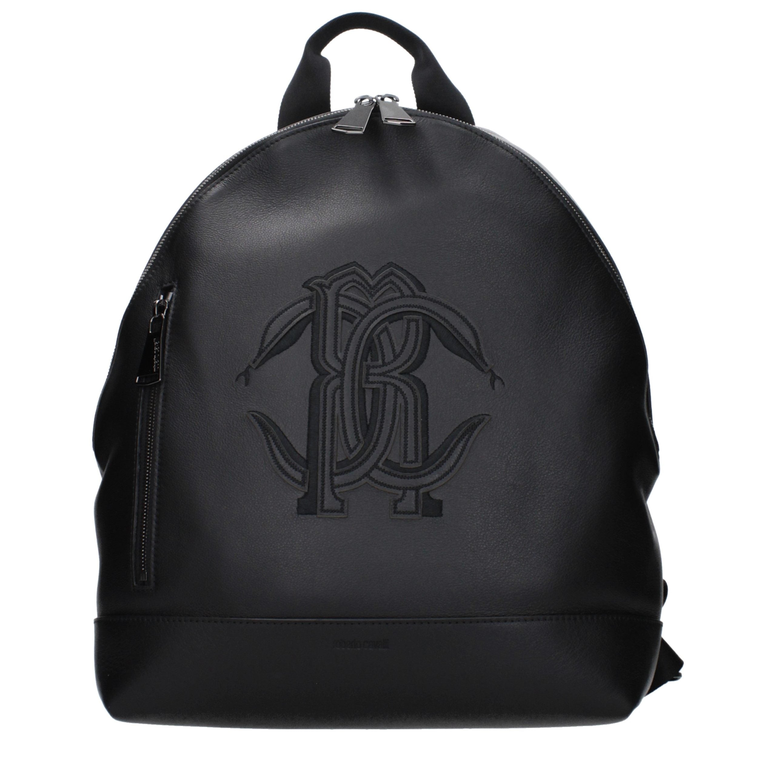 Black Leather Backpack