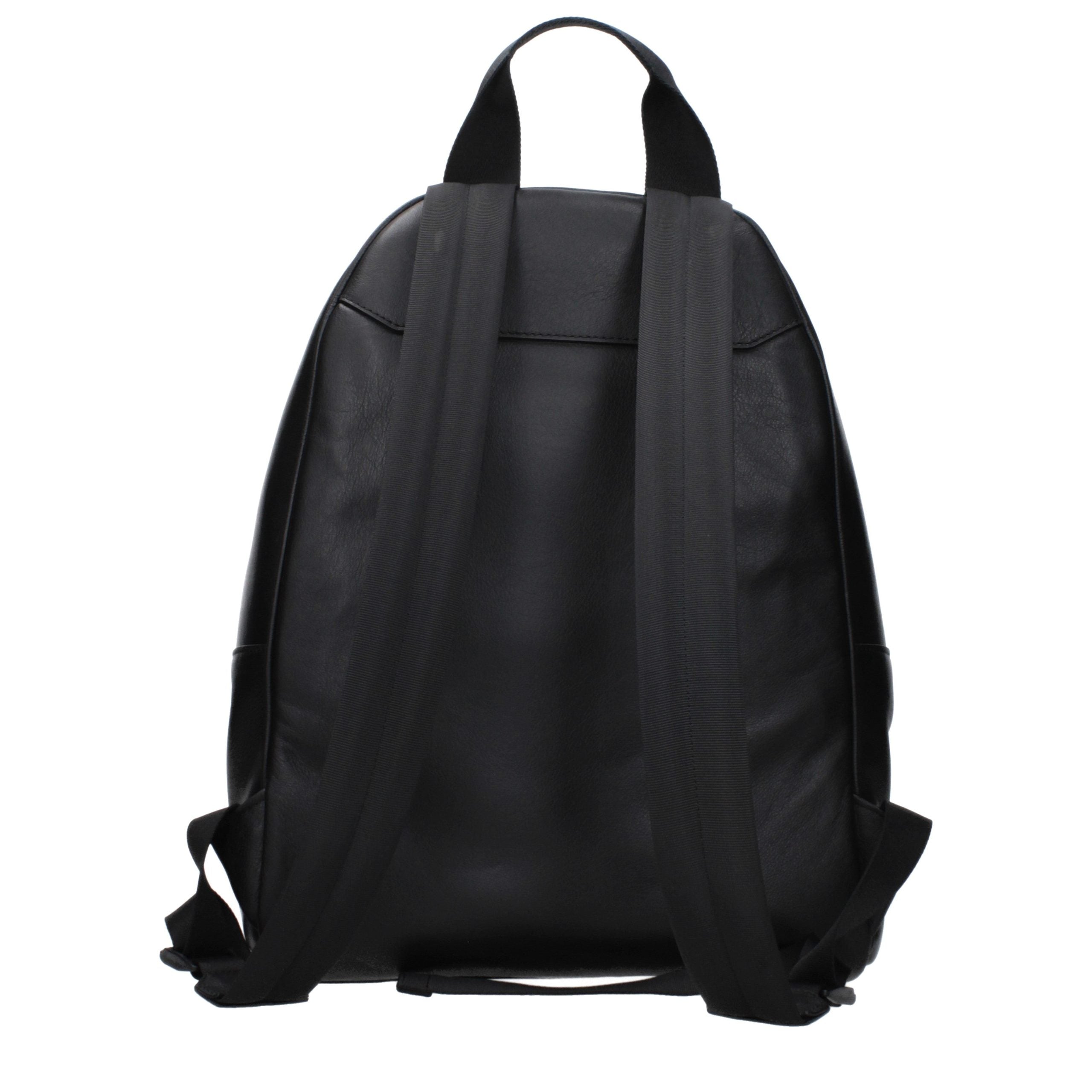 Black Leather Backpack