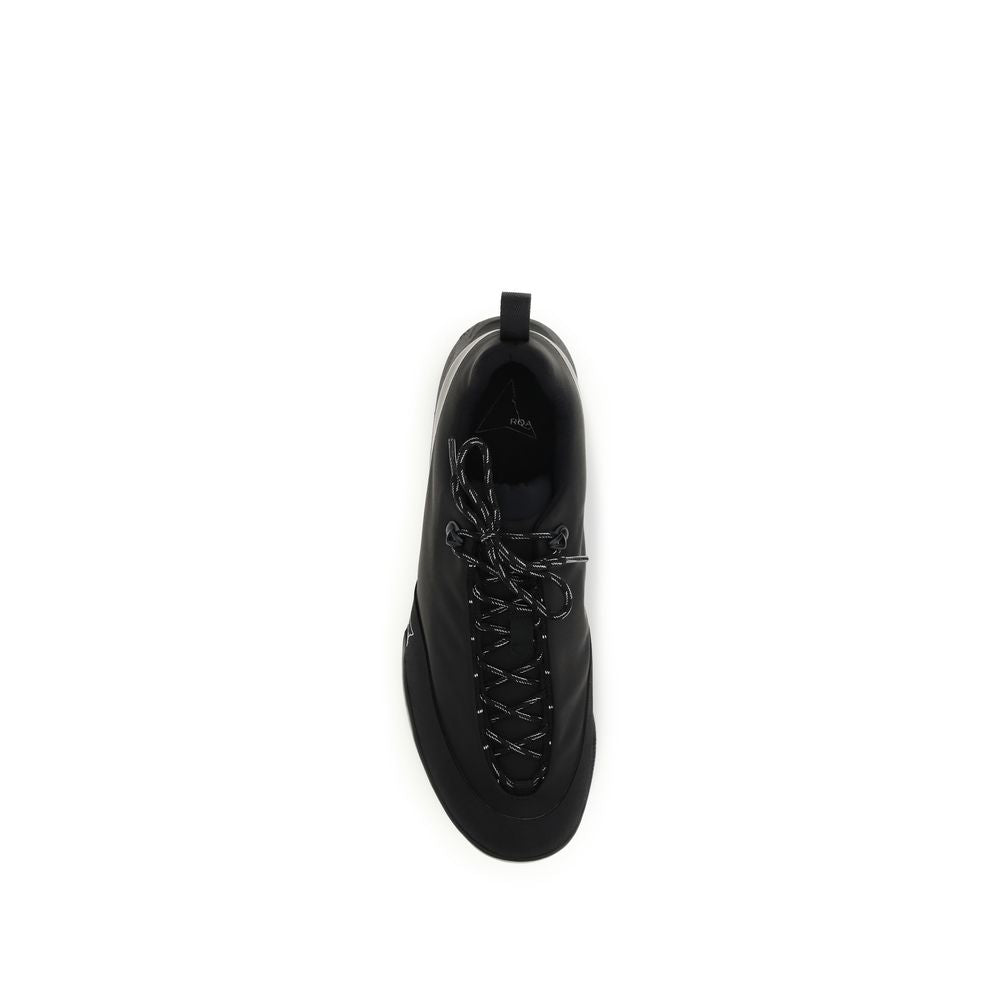 Black Nylon Athletic Sneakers