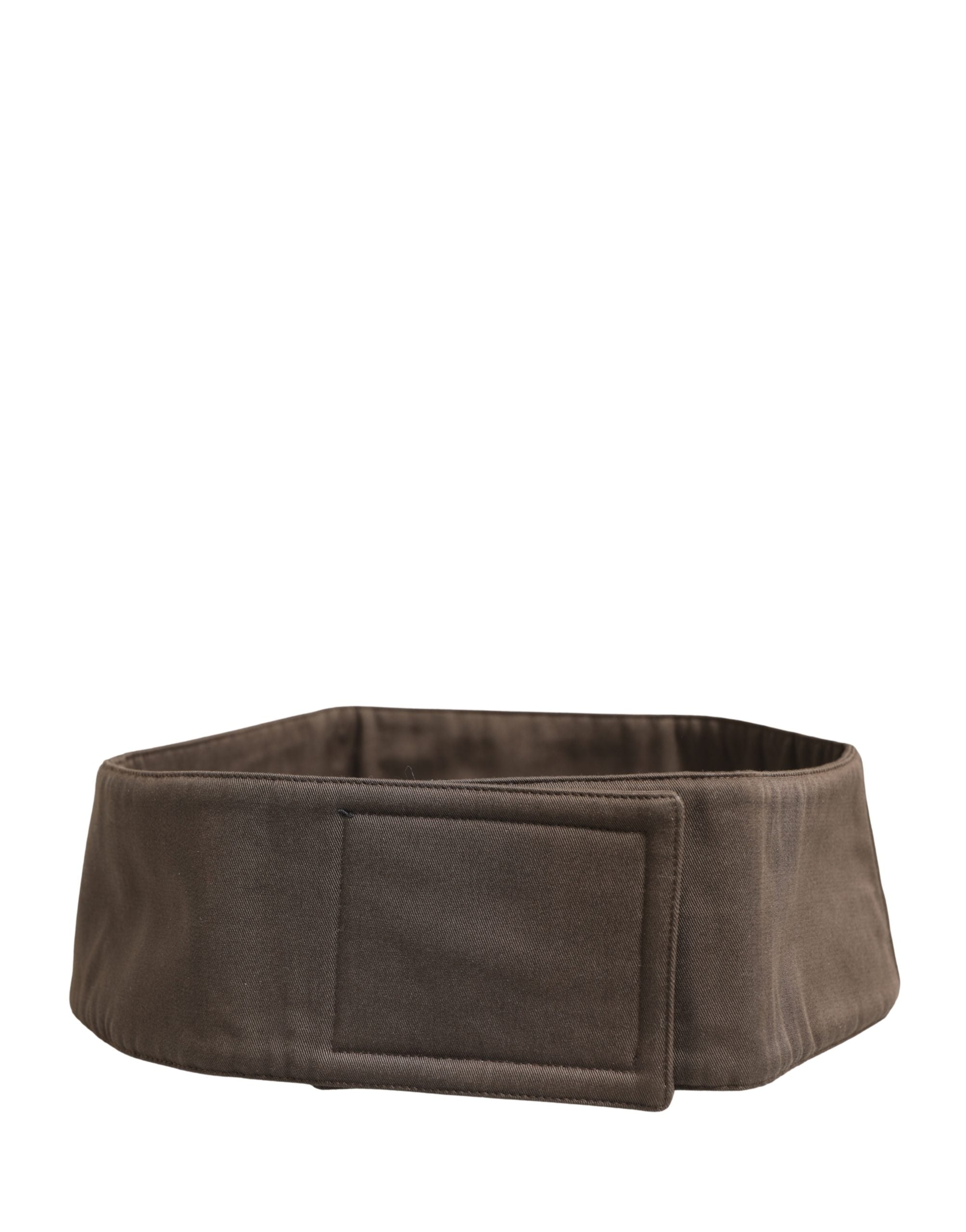 Hnědý viskózový široký pásek do pasu (cummerbund) pánský