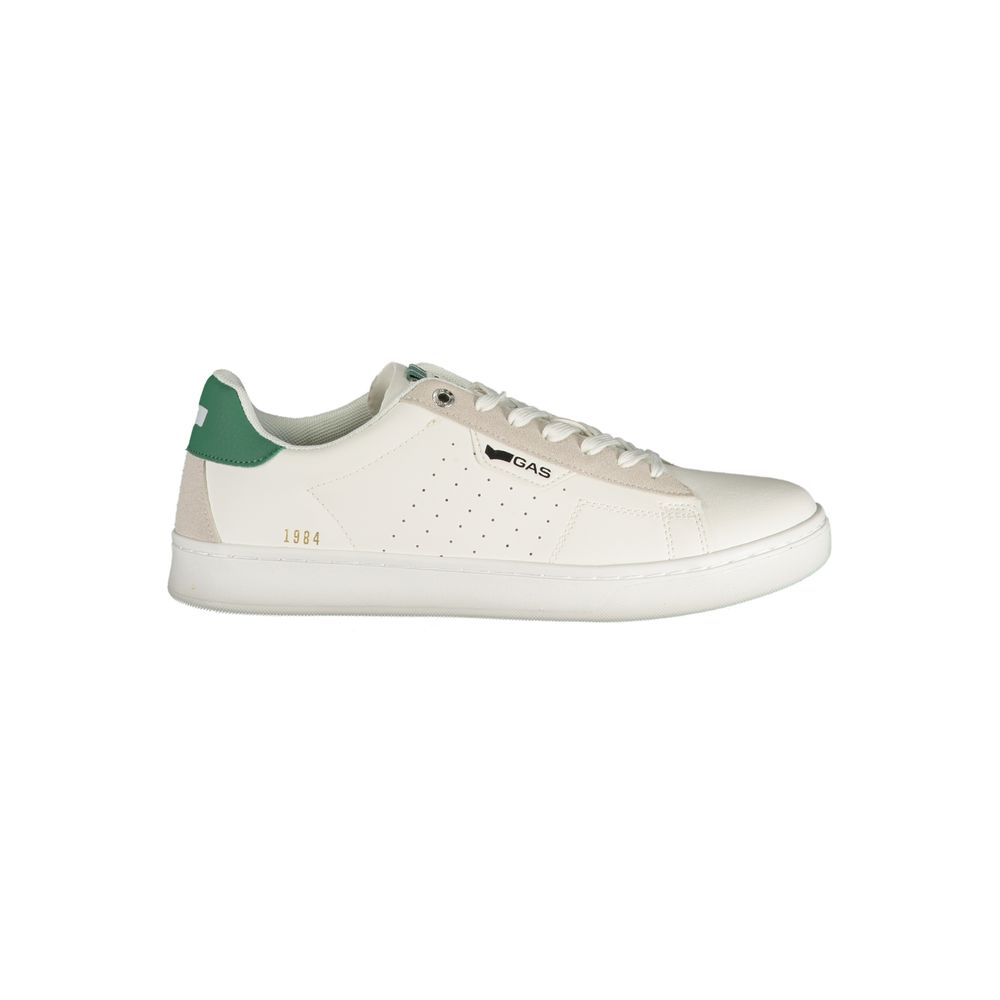 White Polyurethane Men Sneaker