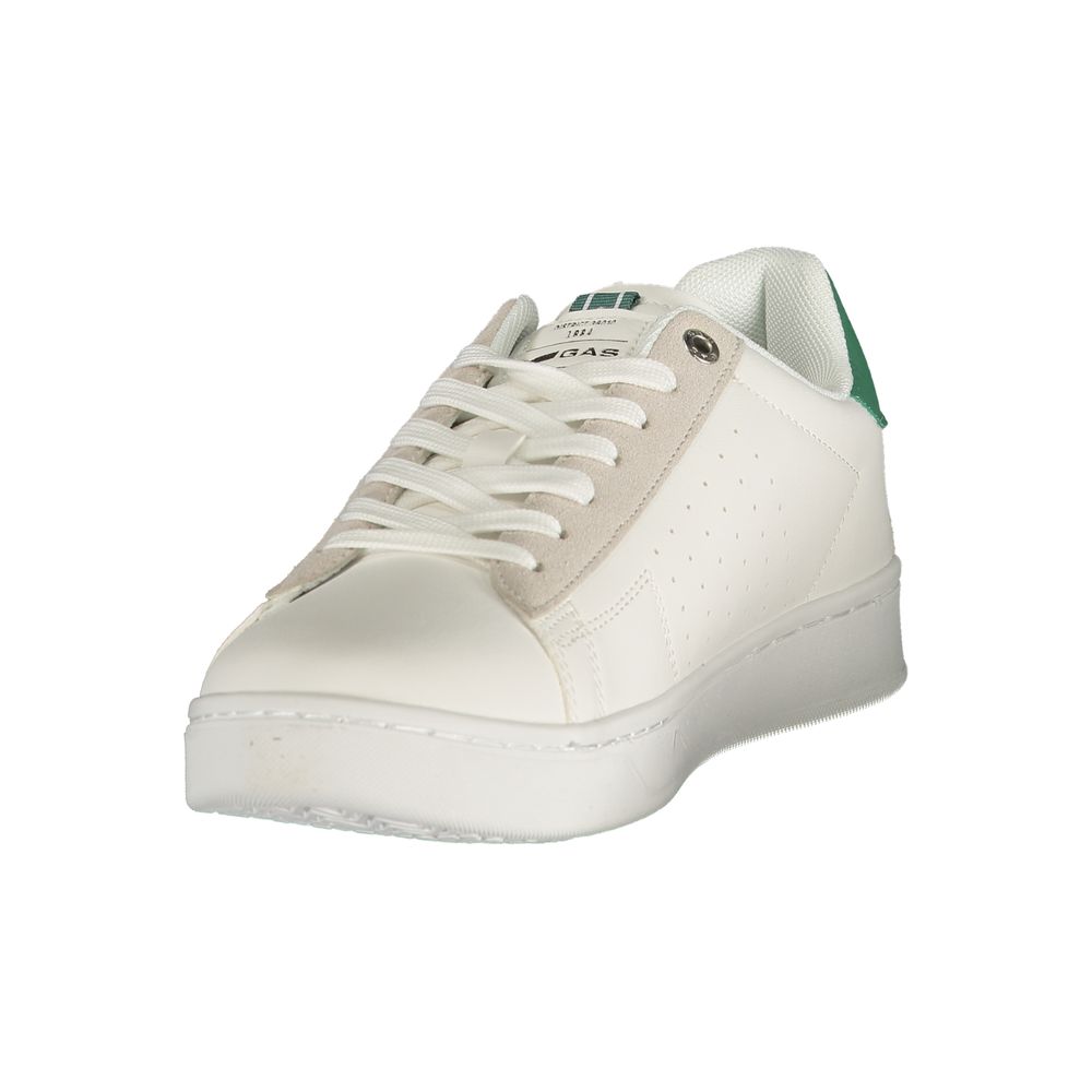 White Polyurethane Men Sneaker