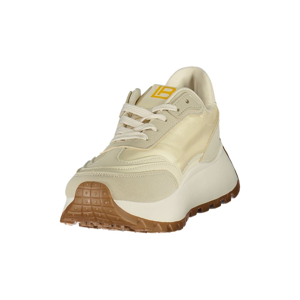 Béžová dámská obuv typu sneaker z polyuretanu