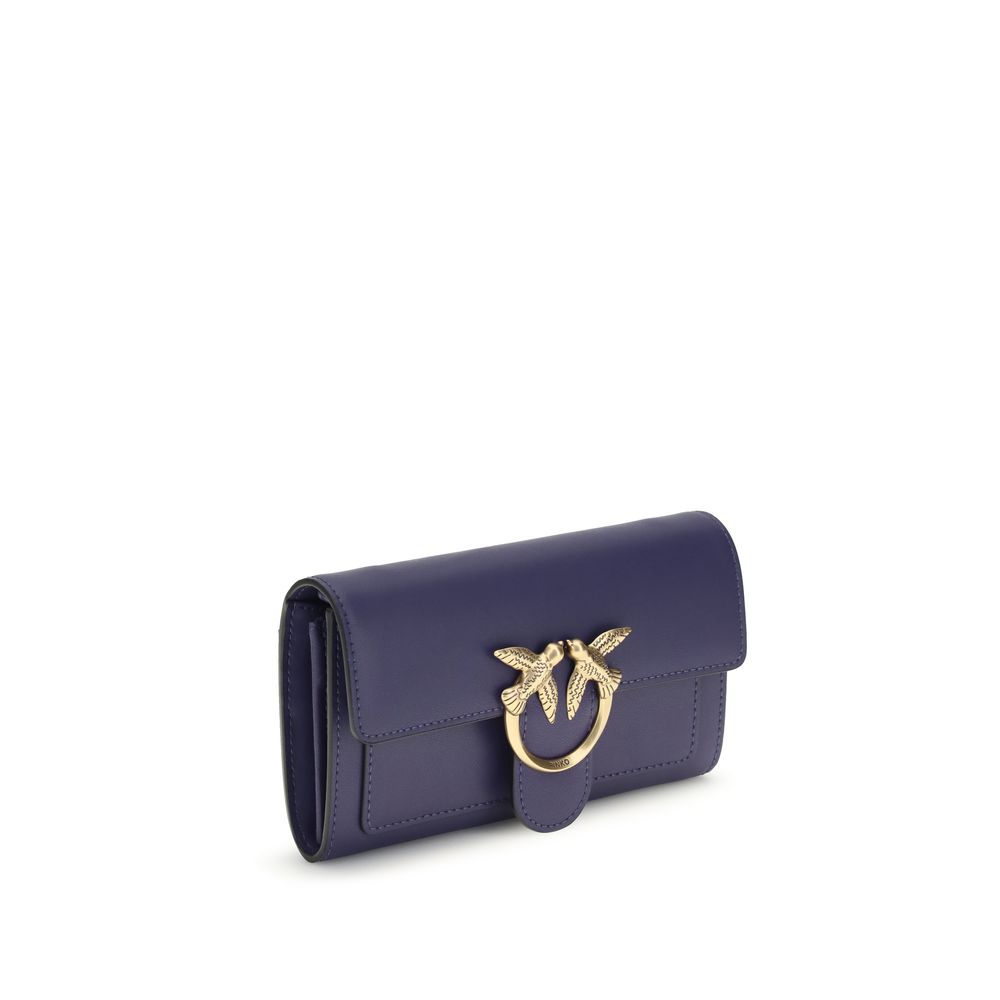 Modrá peněženka z telecí kůže Bos Taurus