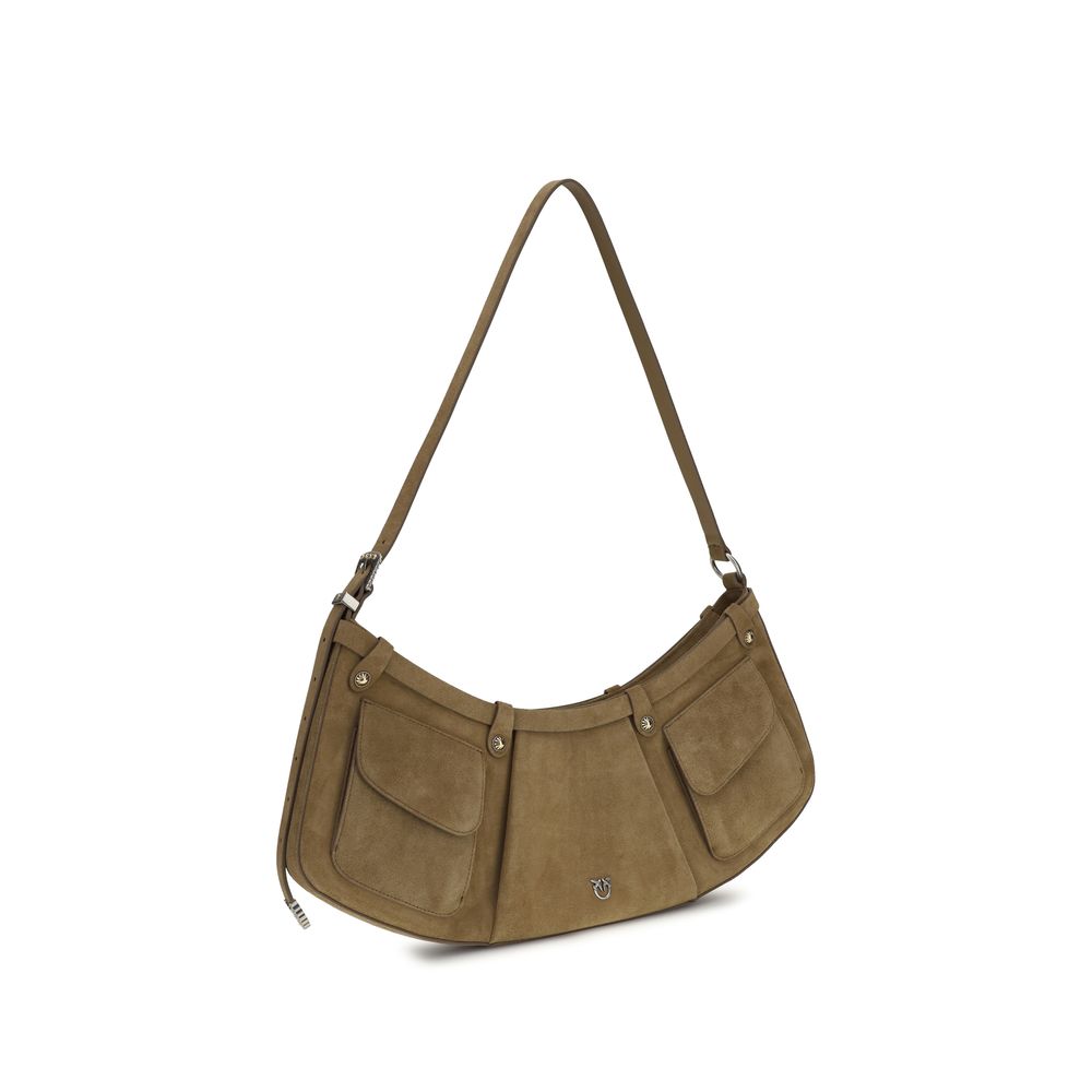Beige Calf Leather Bos Taurus Shoulder Bag