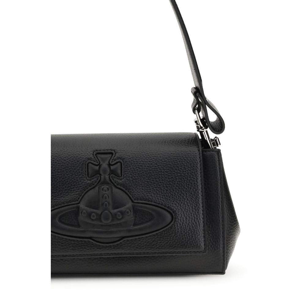 Black Polyethylene Shoulder Bag