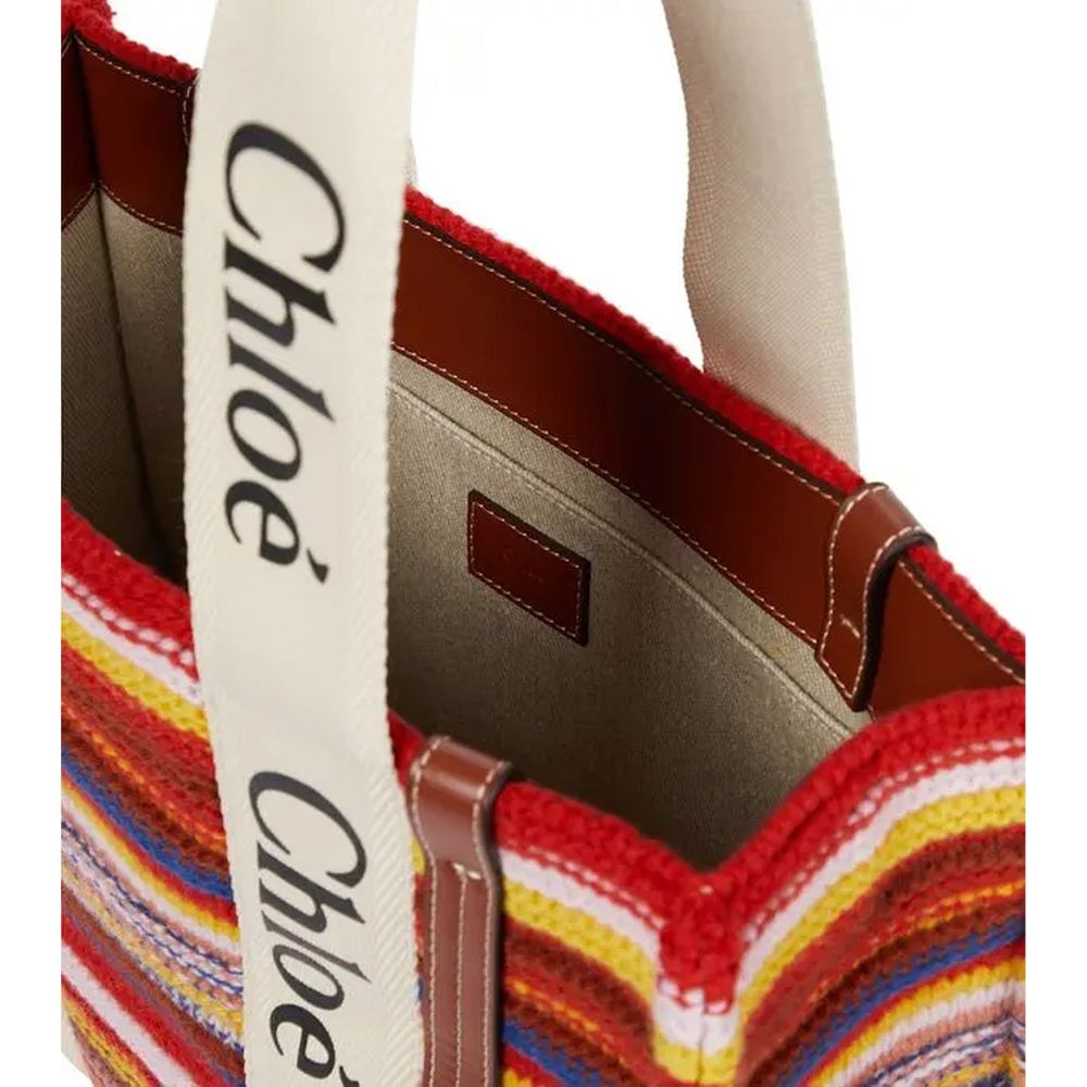 Multicolor Wool Tote Bag