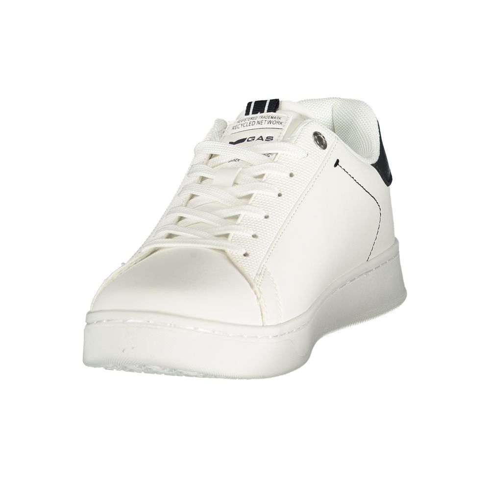 White Polyurethane Men Sneaker