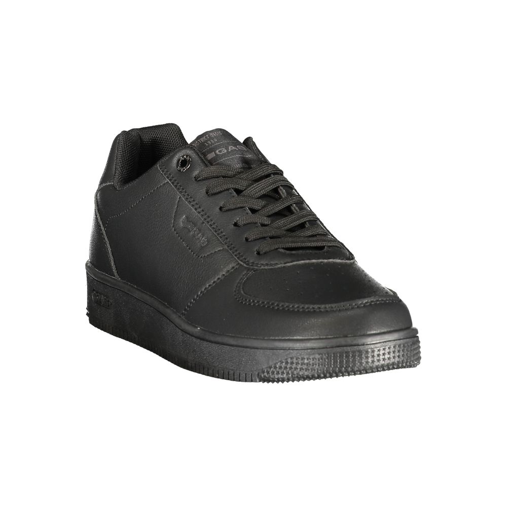 Black Polyurethane Men's Sneaker