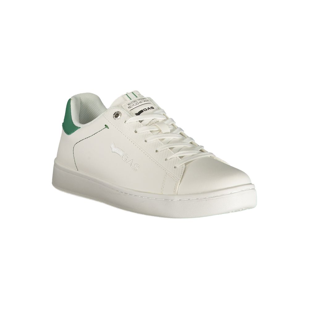 White Polyurethane Men Sneaker
