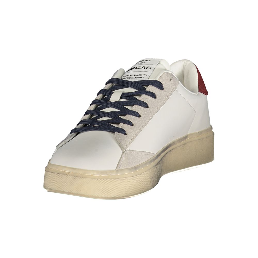 White Polyurethane Men Sneaker