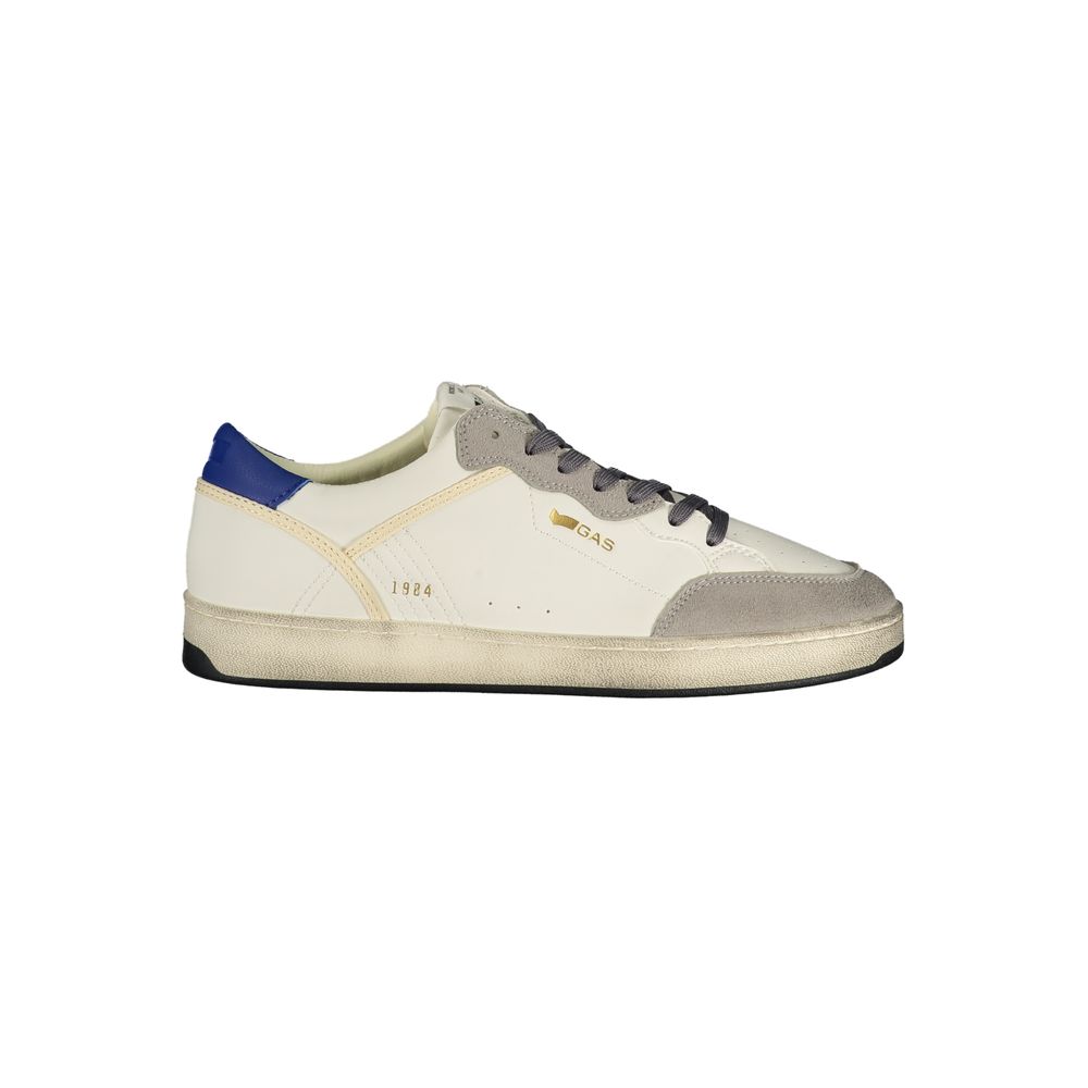 White Polyurethane Men's Sneaker