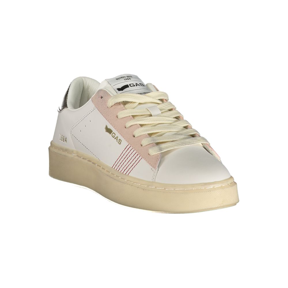 White Polyurethane Women's Sneaker