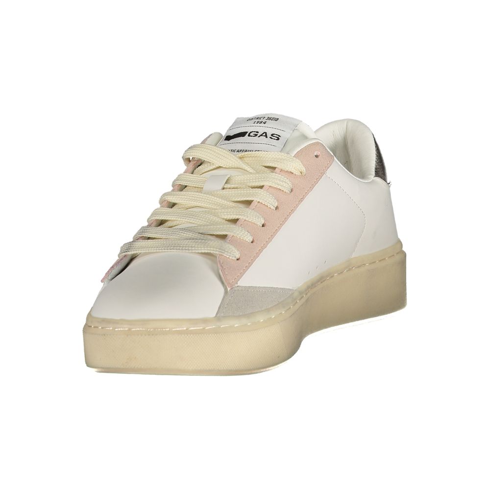 White Polyurethane Women's Sneaker