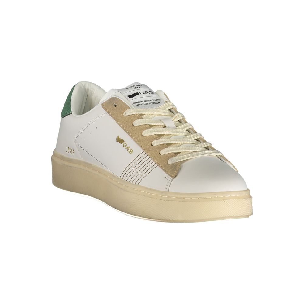 White Polyurethane Men's Sneaker