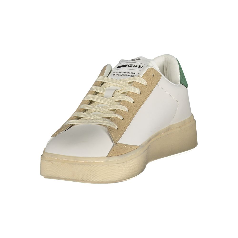 White Polyurethane Men's Sneaker