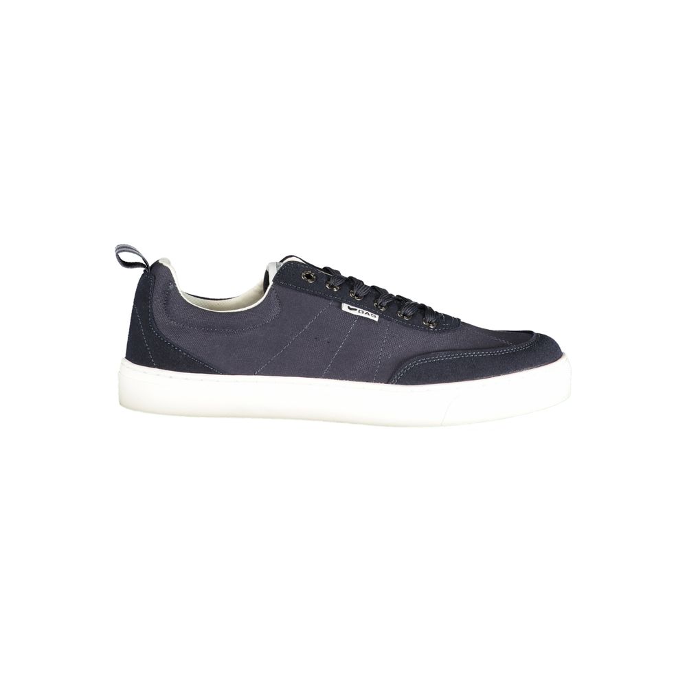 Blue Polyester Athletic Sneakers
