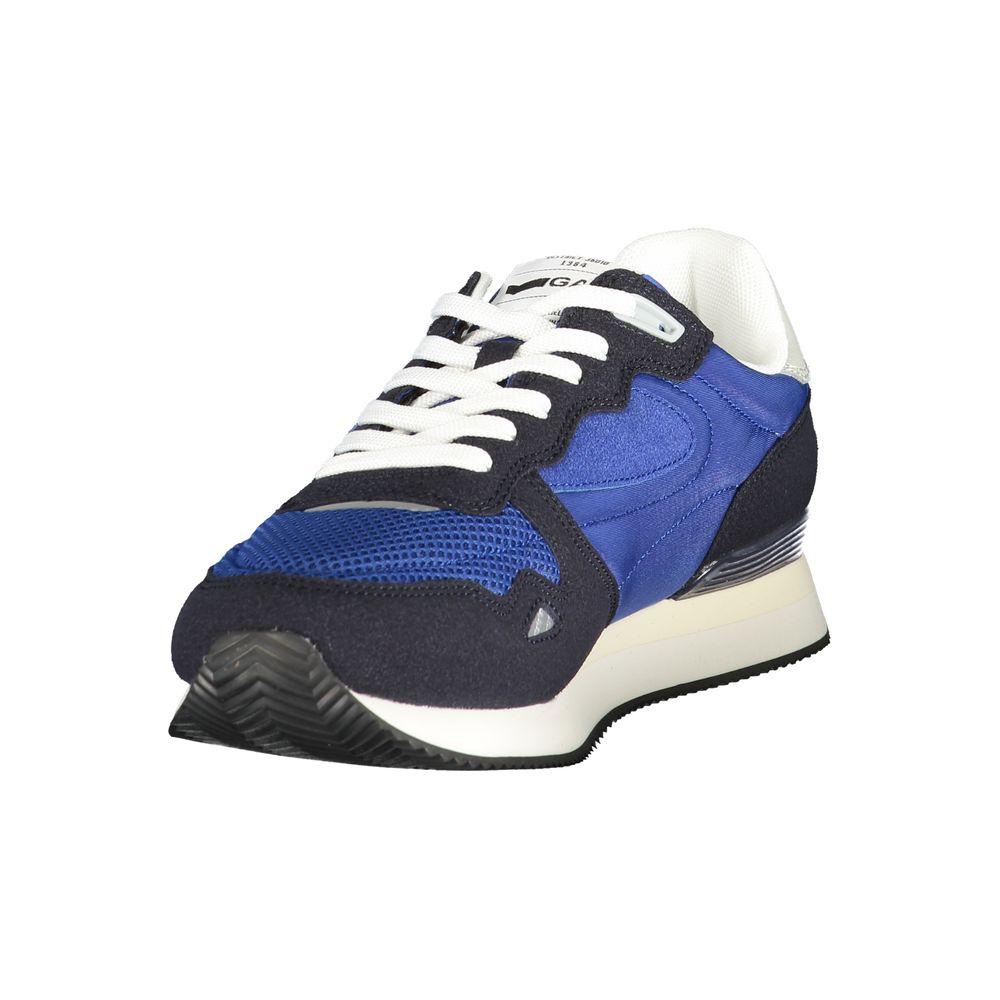 Blue Polyester Men Sneaker