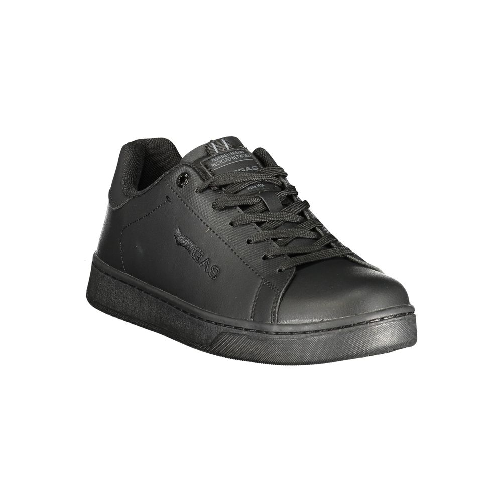 Black Polyurethane Men Sneaker