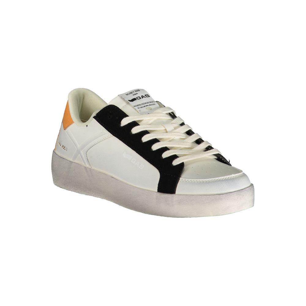 White Polyurethane Men's Sneaker