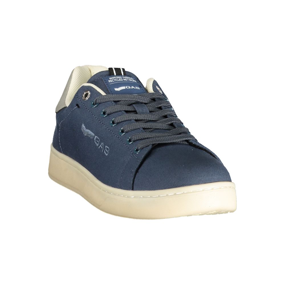 Blue Polyester Men Sneaker