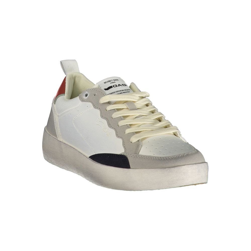 White Polyurethane Men's Sneaker