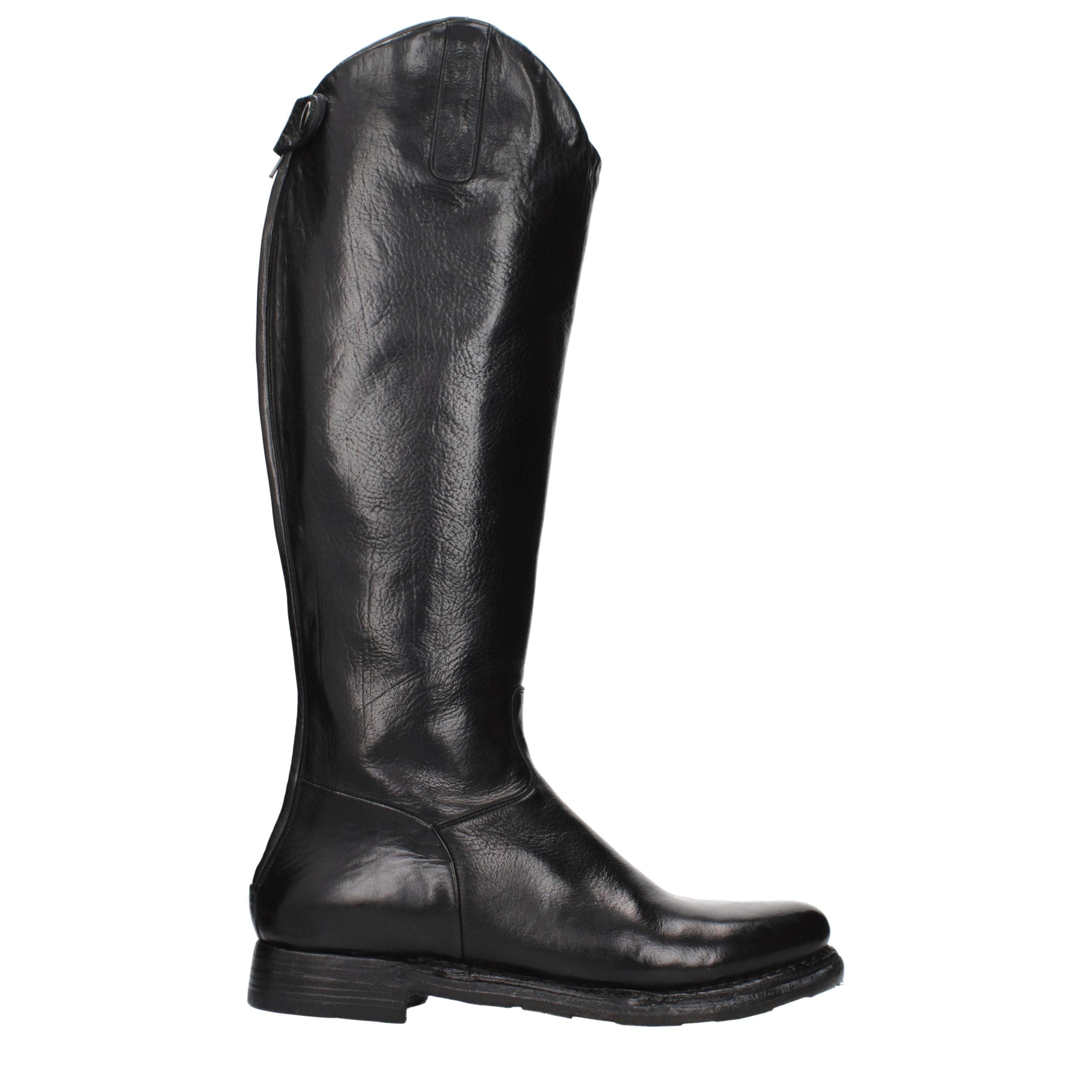 Black Leather Over The Knee