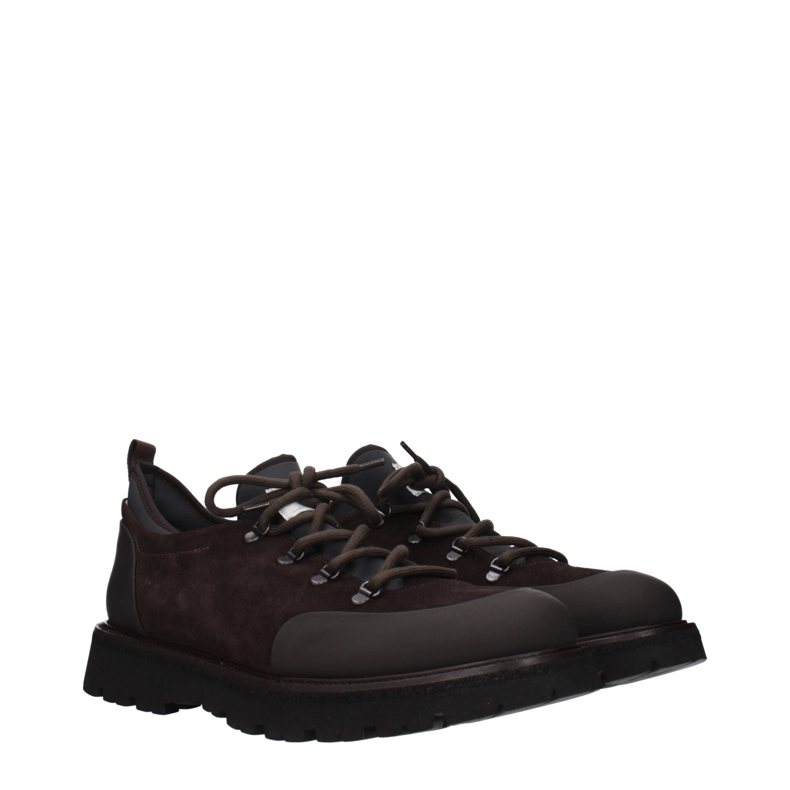 Brown Leather Athletic Sneakers