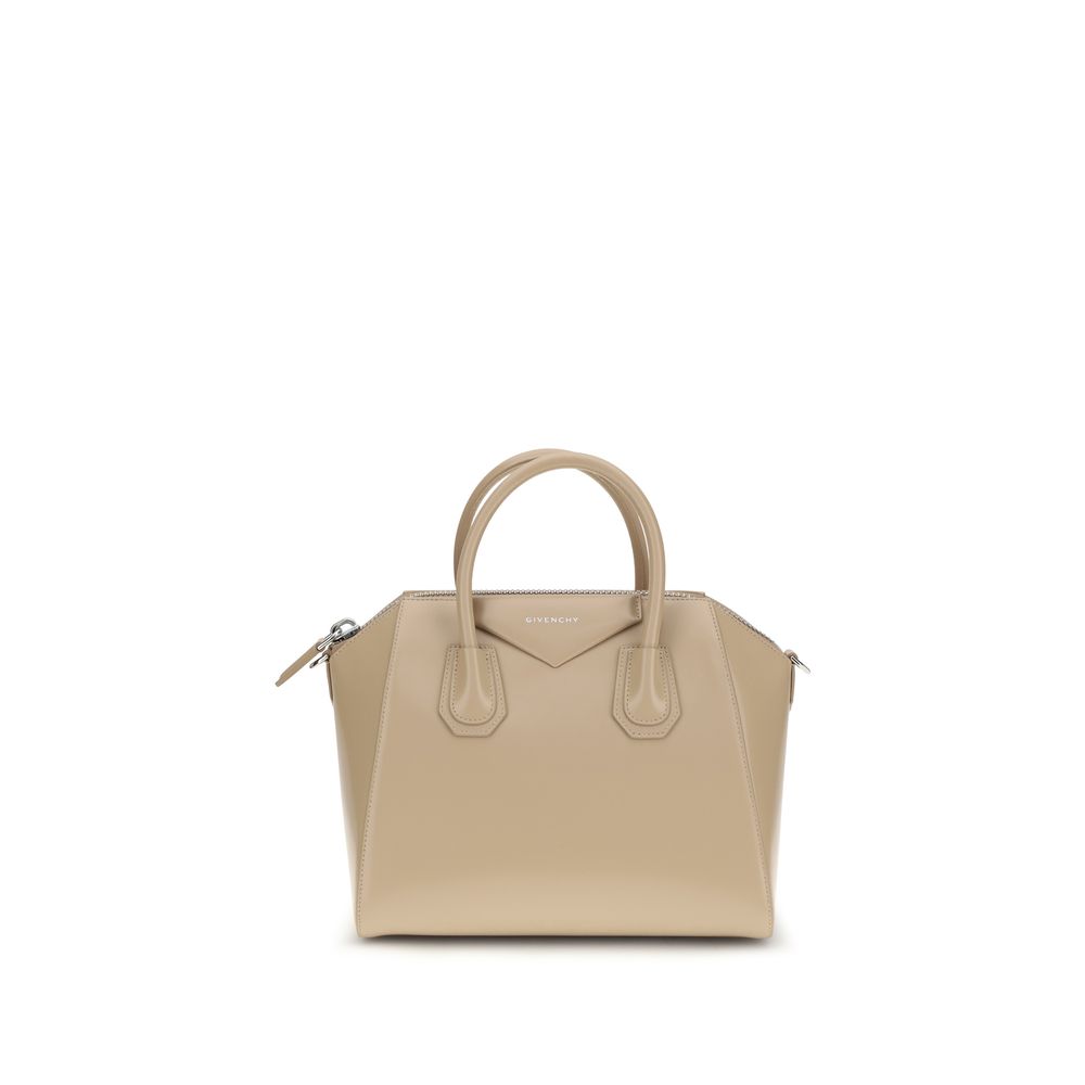Beige Calf Leather Bos Taurus Handbag