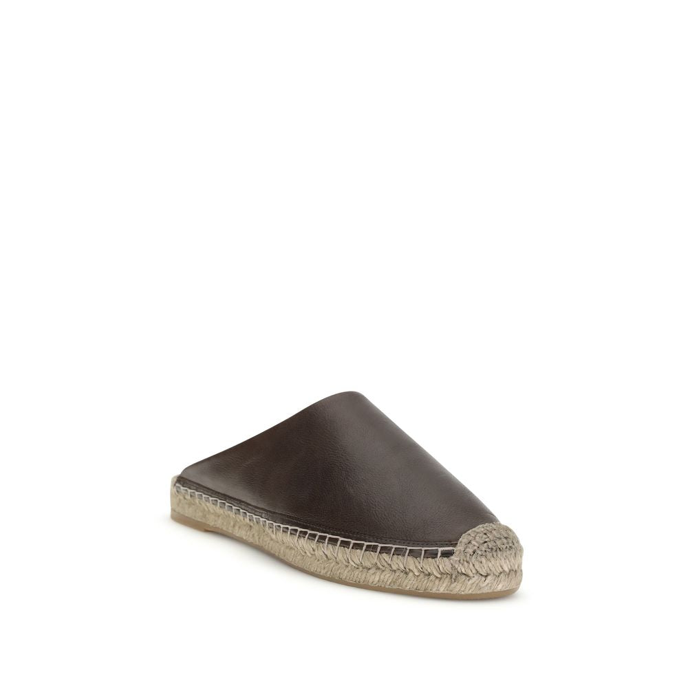Hnědé espadrilky z teletinkové kůže Bos Taurus