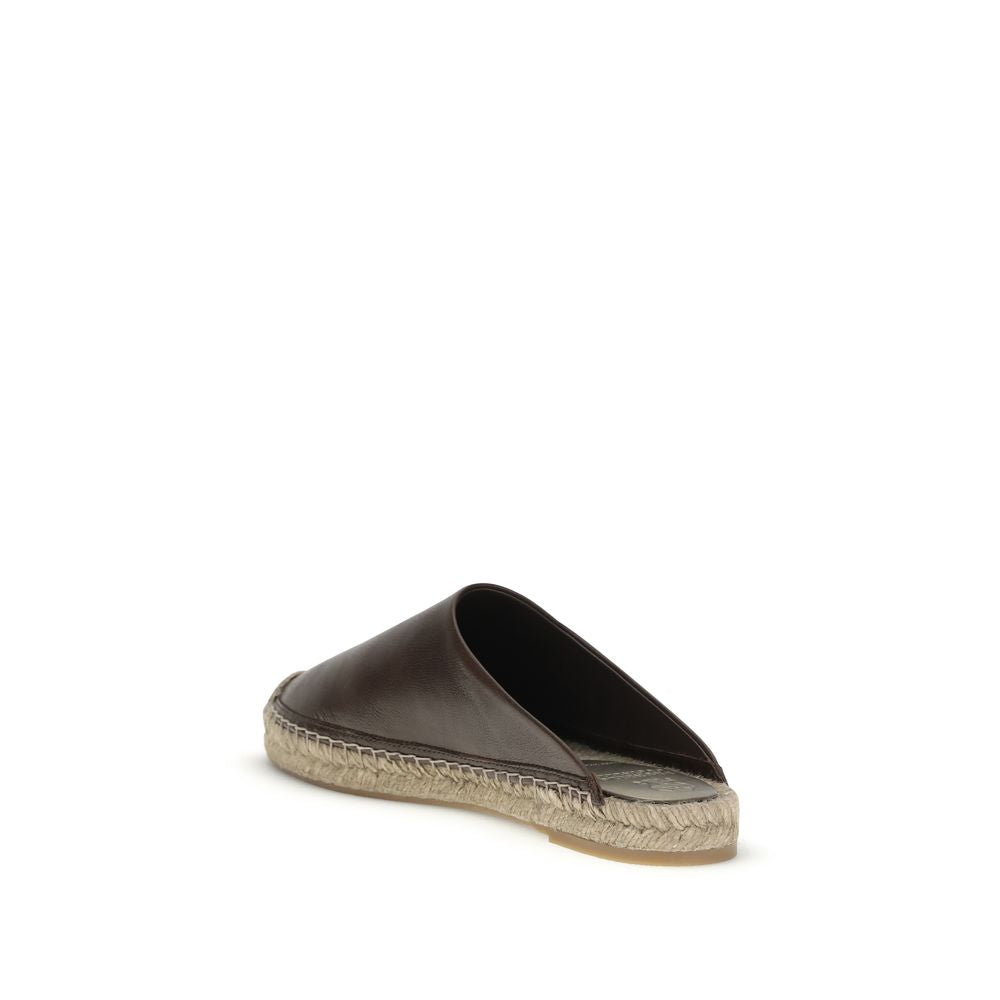 Hnědé espadrilky z teletinkové kůže Bos Taurus