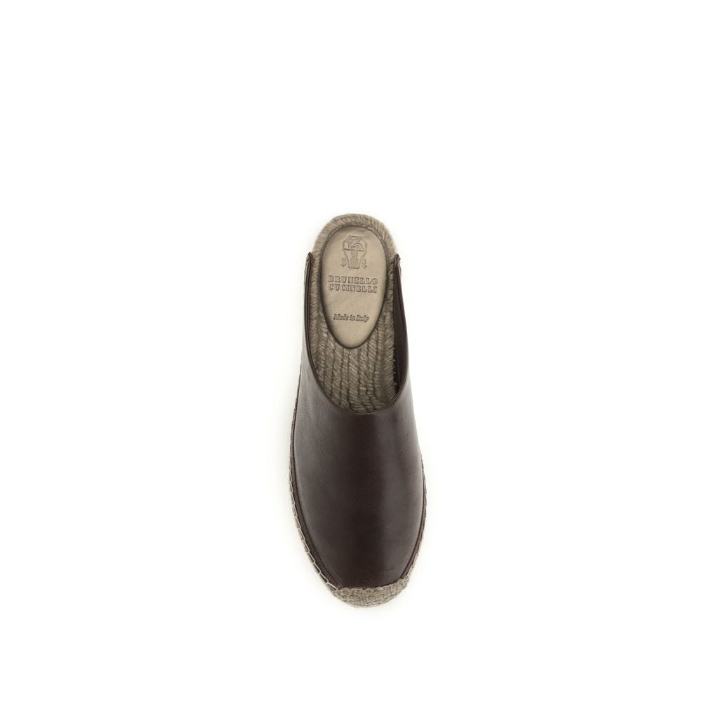 Hnědé espadrilky z teletinkové kůže Bos Taurus
