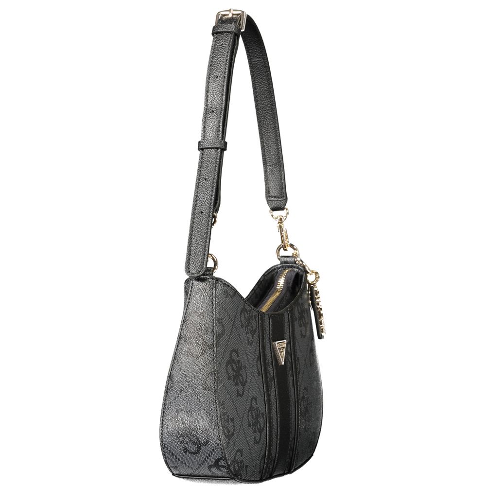 Black Polyurethane Women's Bag