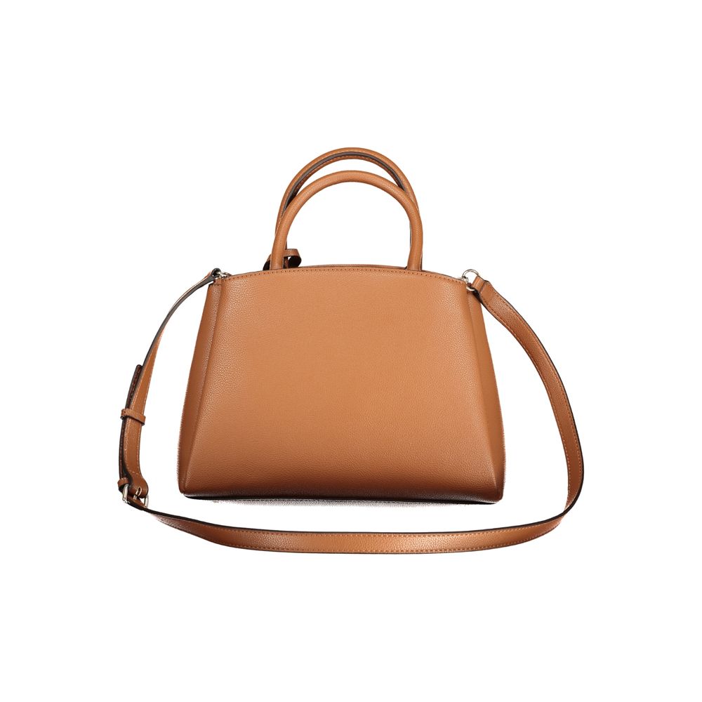 Marrone Polyurethane Women Handbag - styloora.cz