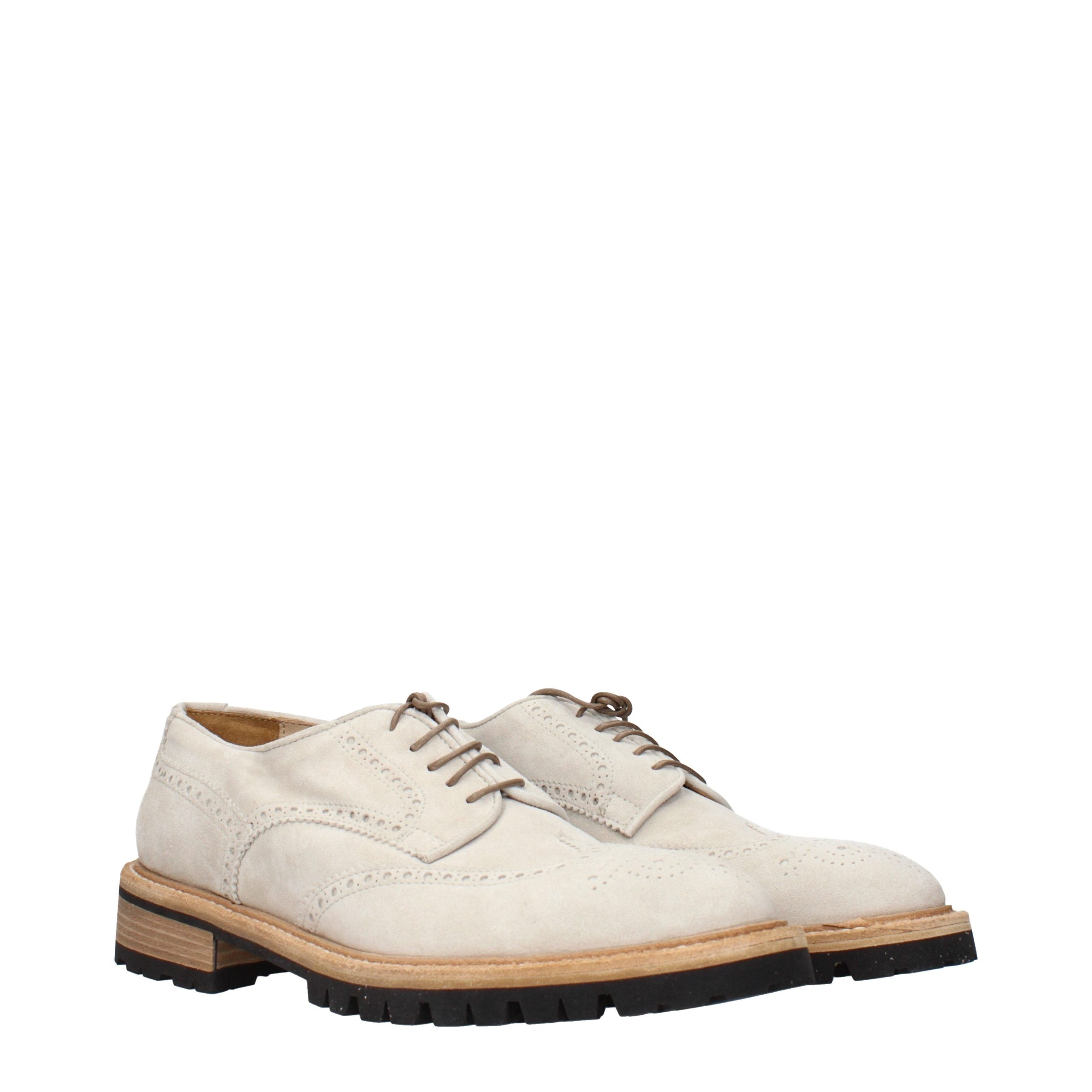 Gray Leather Oxfords And Derbies