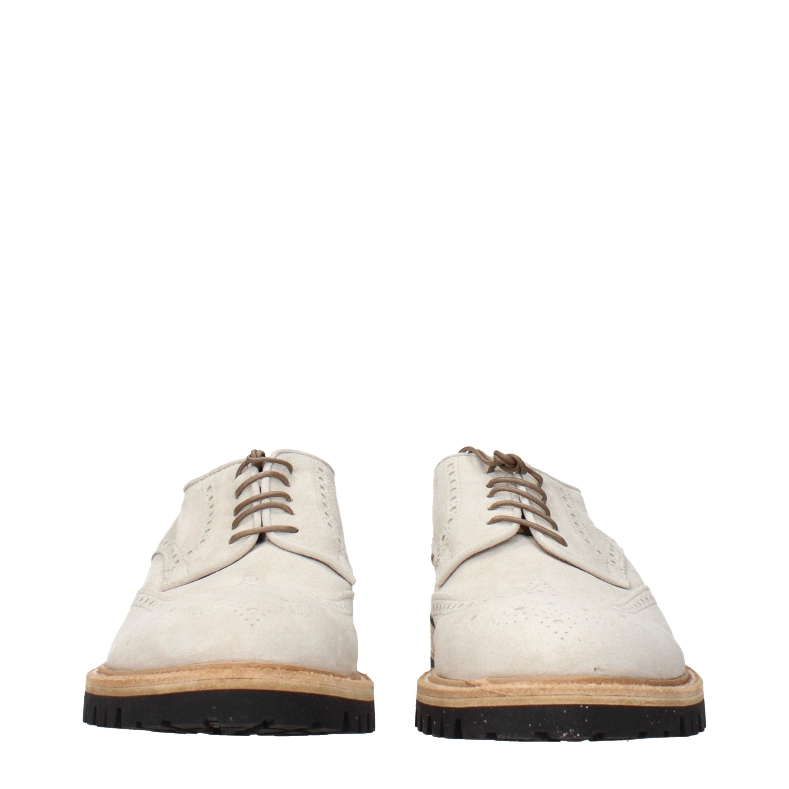 Gray Leather Oxfords And Derbies