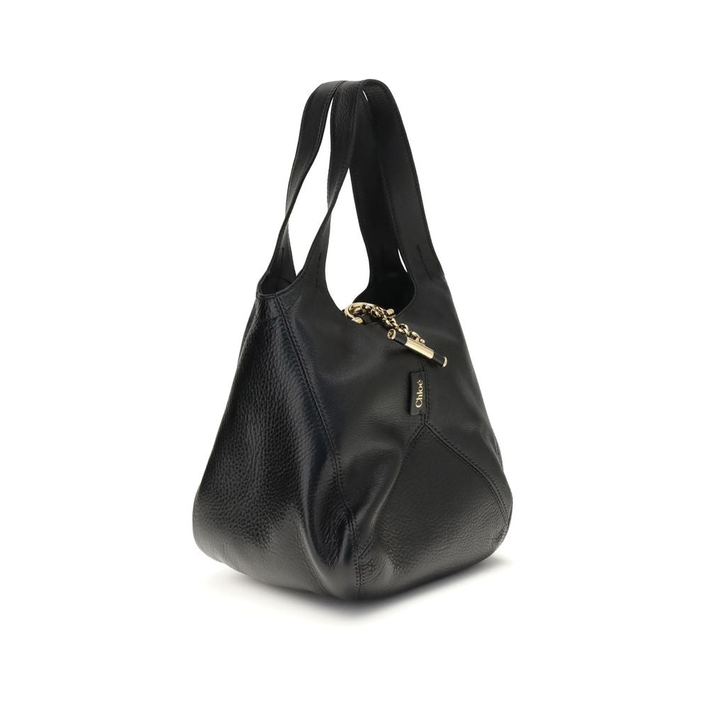 Black Buffalo Leather Shoulder Bag
