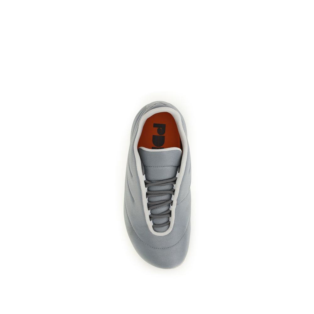 Gray Polyester Sneakers