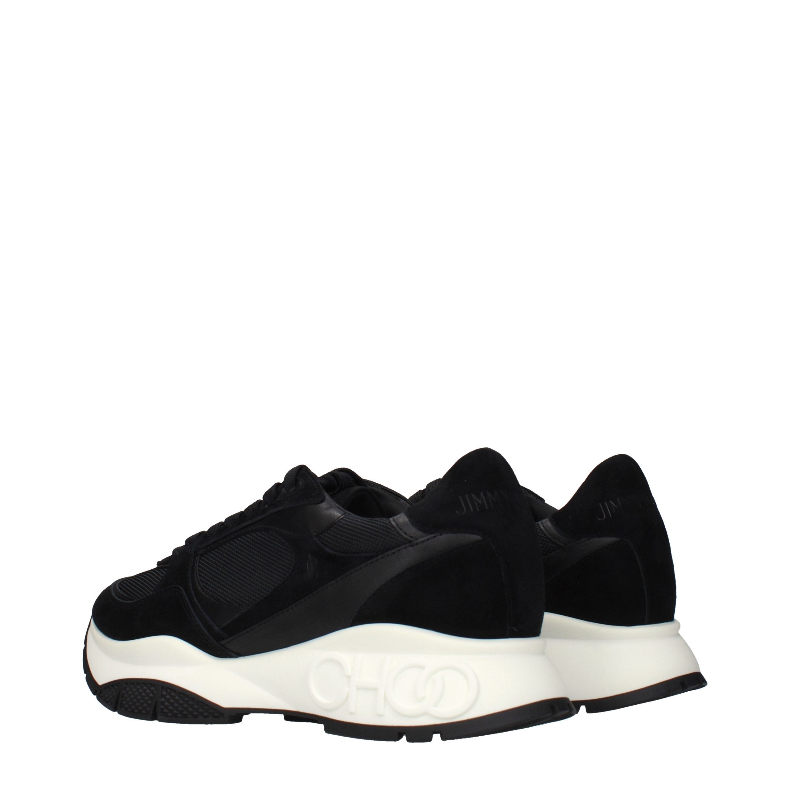 Black Fabric Athletic Sneakers