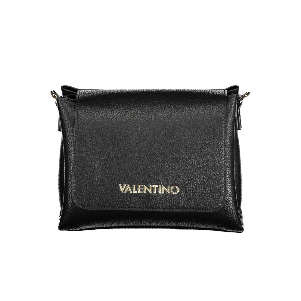 Black Polyurethane Women Handbag