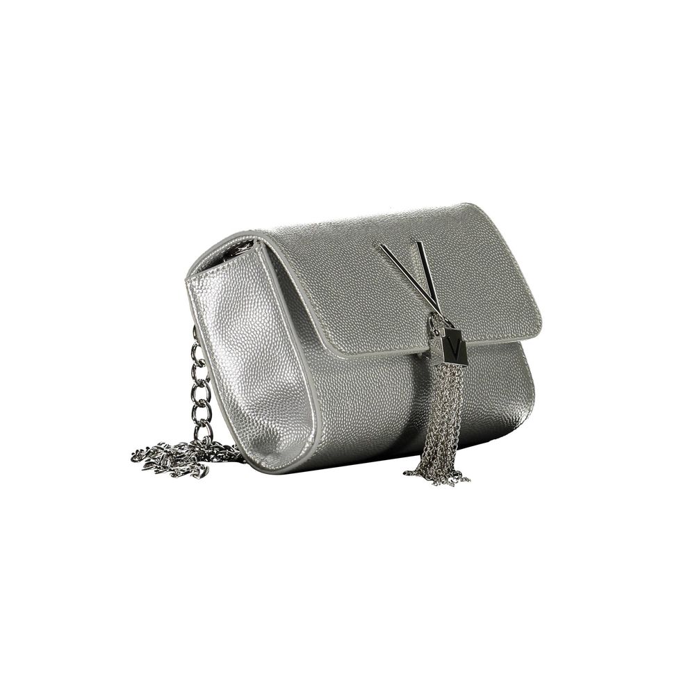 Argento Polyurethane Women's Handbag